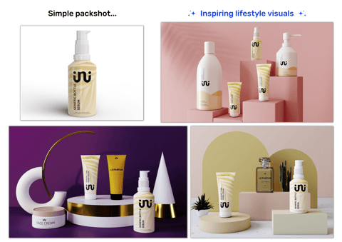 Packshot vs lifestyle