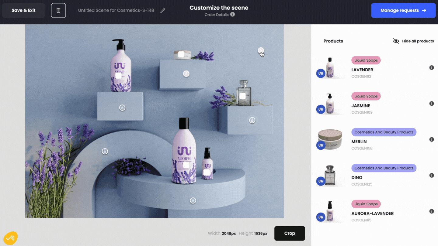 Gif cosmétique 