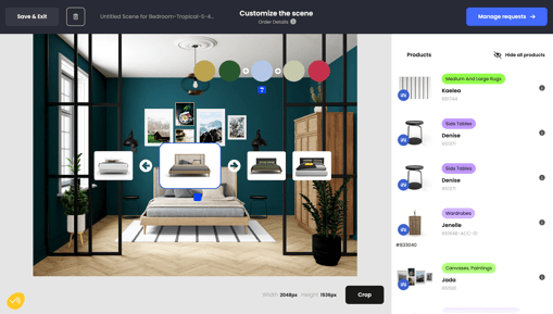 nfinite, lifestyle creation tool to play with colors of visuals