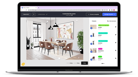 nfinite platform emerchandising to unify visual creation