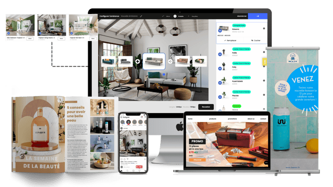 create personalized content imagery to adress visual assets need